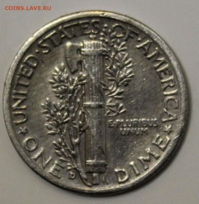 С РУБ. USA ONE DIME 1943г."D" МЕРКУРИ  до 24.01 в 22-00 - IMG_6182.JPG