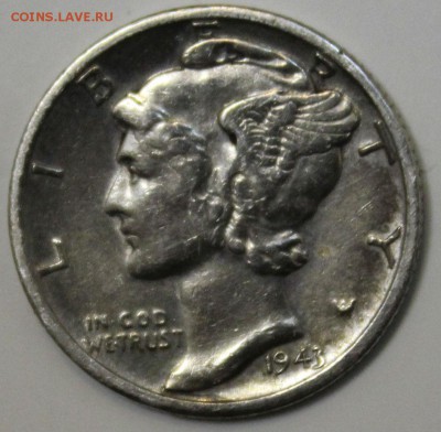 С РУБ. USA ONE DIME 1943г."D" МЕРКУРИ  до 24.01 в 22-00 - IMG_6181.JPG
