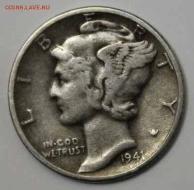 С РУБ. USA ONE DIME 1941г. МЕРКУРИ  до 24.01 в 22-00 - IMG_6179.JPG