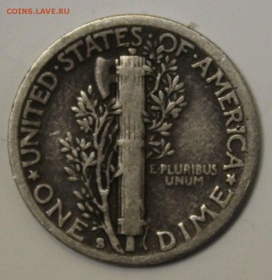 С РУБ. USA ONE DIME 1942г."S" МЕРКУРИ  до 24.01 в 22-00 - IMG_6178.JPG