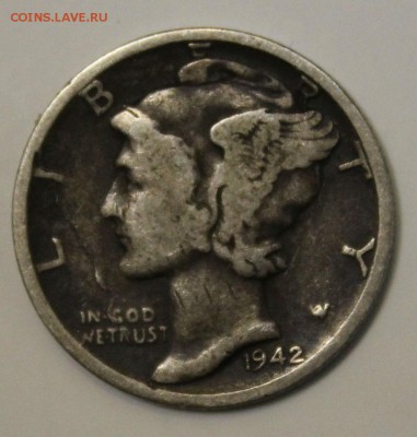 С РУБ. USA ONE DIME 1942г."S" МЕРКУРИ  до 24.01 в 22-00 - IMG_6177.JPG