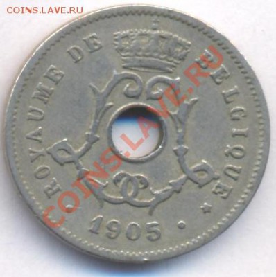Бельгия 5 центов 1905 г. До 5.06.11 г. 20-00 МСК. - Бельгия 5.1