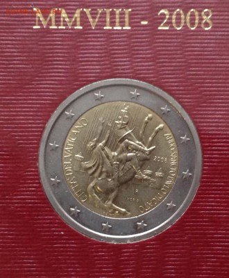 Ватикан 2 евро 2008г в буклете, до 24.01.19г - FullSizeRender-11-01-19-13-41-1