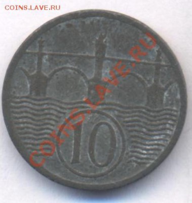 Богемия и Моравия 10 хеллеров 1941 г.До 5.06.11 г. 20-00 МСК - Б.и М. 10