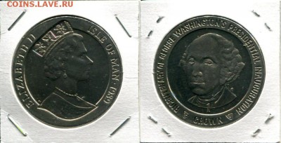 О.Мэн 1Кр 1989 Дж.Вашингтон до 22.01.19 22-00 мск - IoM 1Cr 1989 GWp200Am