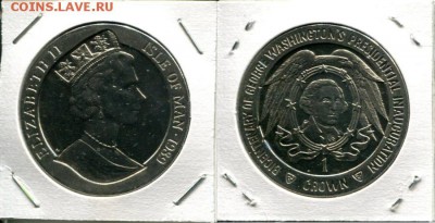 О.Мэн 1Кр 1989 Дж.Вашингтон до 22.01.19 22-00 мск - IoM 1Cr 1989 GWc200Am