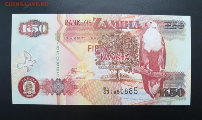 ЗАМБИЯ 50 квача 2009г., ДО 23.01. - Замбия 50 квача 2009г., А.(1)