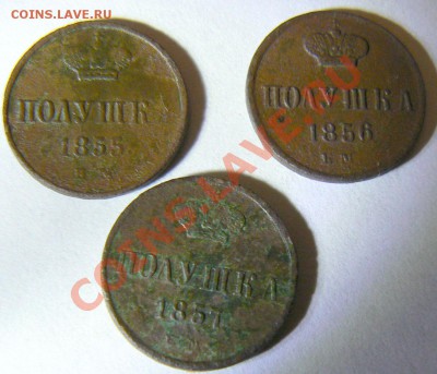 полушки: 1855,56,57 ЕМ, до 07.06.2011 22.00 МСК - полушки 1