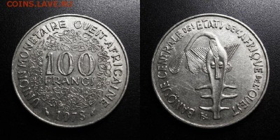 МОНЕТЫ МИРА 01-19 - Западная Африка – 100 франков (1978) «Золотая гиря Ашанти»