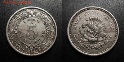 МОНЕТЫ МИРА 01-19 - Мексика – 5 сентаво (1937) №1