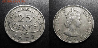 МОНЕТЫ МИРА 01-19 - Брит. Сейшелы – 25 центов (1972) №1