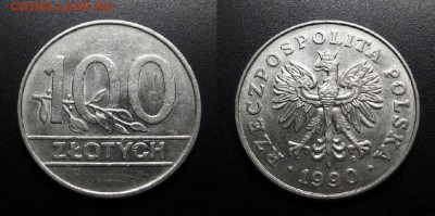 МОНЕТЫ МИРА 01-19 - Польша – 100 злотых (1990) №6