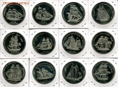 Тристан да Кунья набор 1Кр 12шт 2006 ПАРУСНИКИ до 23.01.19 - TDC 1Cr 2006 PSh-r