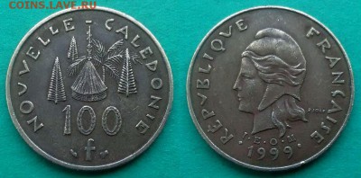 Новая Каледония - 100 франков 1999 года до 26.01 - новая каледония 100 франков 1999 года