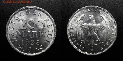 МОНЕТЫ МИРА 01-19 - Германия – 200 марок (1923 G) №3