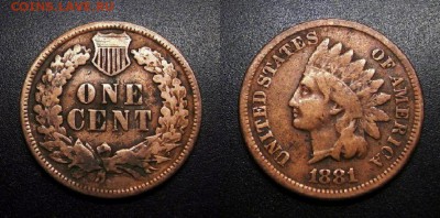 МОНЕТЫ МИРА 01-19 - США – 1 цент (1881)