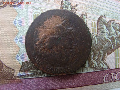 2 копейки 1763 ММ. Перечекан с "барабанов". До 24.01.2019 - 2 - копия.JPG