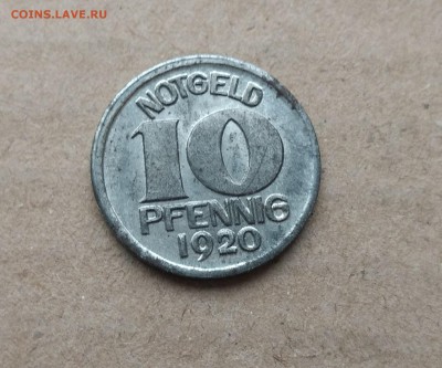 Галле 10 пфеннигов 1920 отличные до 22-00 23.01 - IMG_20190120_132053989~2