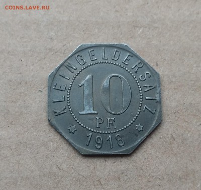 Бад-Мергентхайм 10 пфеннигов 1918 - IMG_20190120_132028824~2