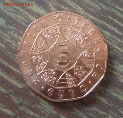 АВСТРИЯ - 5 евро АРКТИКА БЕЛЫЙ МЕДВЕДЬ до 27.01, 22.00 - Австрия 5 е медь Арктика (медведи)_1