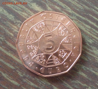 АВСТРИЯ - 5 евро НОВОГОДНИЙ КОНЦЕРТ до 27.01, 22.00 - Австрия 5 е медь Новогодний концерт_1