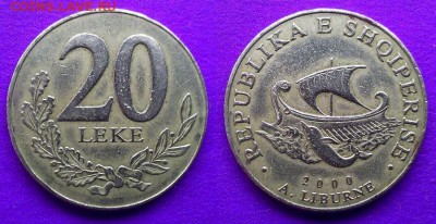 Албания - 20 леков 2000 года до 27.01 - Албания 20 леков 2000 года