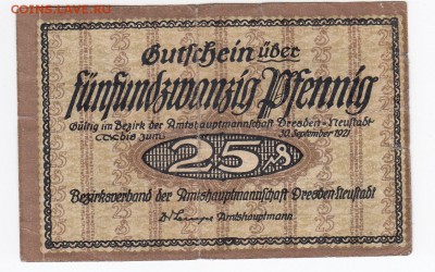 Нотгельд-Дрезден - Нойштадт 25 пфеннигов 1921 г. до 27.01 - IMG_20190121_0009