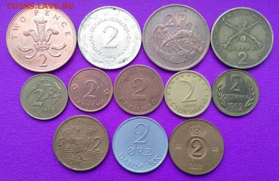 "Двушки" стран мира (12 шт) до 27.01 - двушки 001