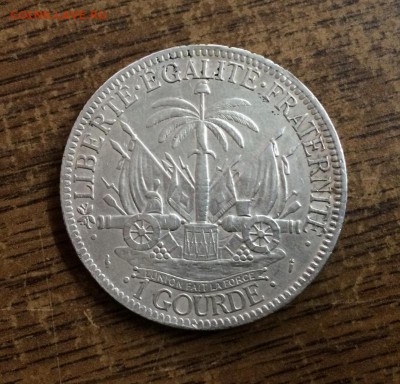 редкая! Гаити 1 гурд 1882 Серебро XF Крона Шайба редкость - r_redkaja_gaiti_1_gurd_1882_serebro_xf_krona_shajba_redkost (2)