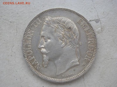 Франция 5 франков 1867 Серебро XF AUNC Крона Шайба Наполеон - francija_5_frankov_1867_serebro_xf_aunc_krona_shajba_napoleon_3 (1)