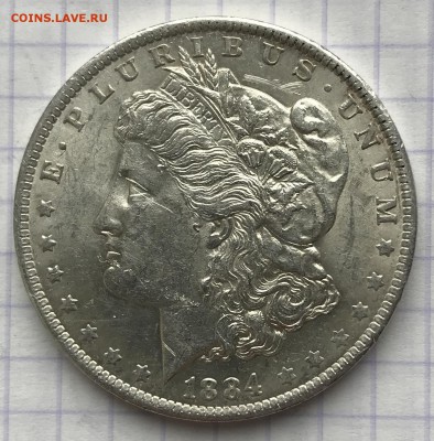 1 доллар, 1884 год. О (лот 2). США - D281251A-A6D4-419C-B80B-7B806AD204E4