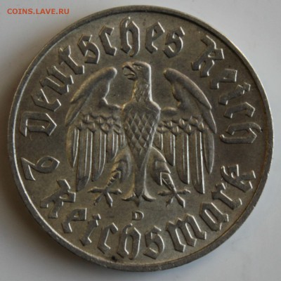 С РУБ. ТРЕТИЙ РЕЙХ 2 марк 1933г."D" МАРТИН ЛЮТЕР до  29.01 - IMG_6221.JPG