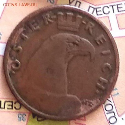 1 грош 1936 г. Австрия. Ок 27.01. 19 г. в 22.00 час . - 1 грош.1