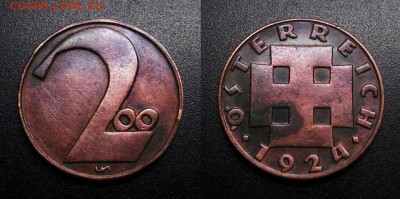 МОНЕТЫ МИРА 01-19 - Австрия – 200 крон (1924) бронза №3