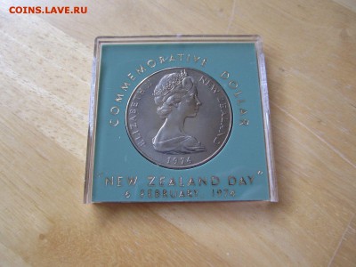 Крона Шайба Новая Зеландия 1$ доллар 1974 Аист в коробке - s-l1600 %25282%2529