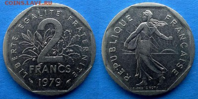 Франция - 2 франка 1979 года до 31.01 - франция 2 франка 1979 года