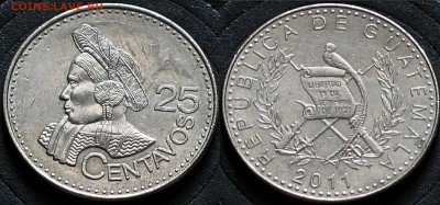 Гватемала 25 сентаво 2011 - Гватемала 25 сентаво 2011 Аборигены  10-2-2