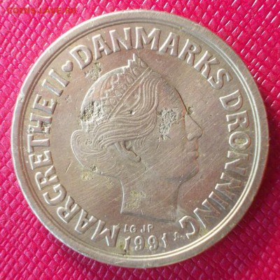 Дания - 20 крон 1991г. до 28.01 - 20крон.1