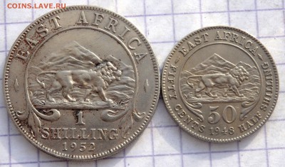 Африка 1 и 50 шиллинг  1952,1948 года. до 28.01.2019 22-00 - P1250303.JPG