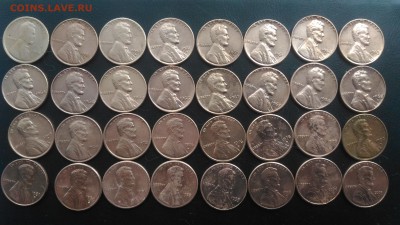 США 1 цент 1918-2003, 24 шт., до 22.00 по мск 30.01.2019 - США 1 цент 1918-2003 (1)
