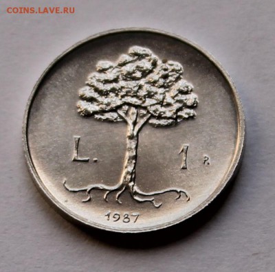 Сан Марино 1 лира 1987, тираж - 83 000 - 4