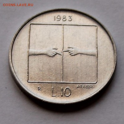 Сан-Марино 10 лир 1983. ТИРАЖ - 130 000 - 4