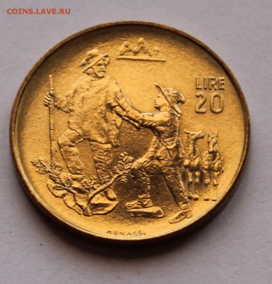 Сан Марино 20 лир 1972, тираж - 290 697 - 5