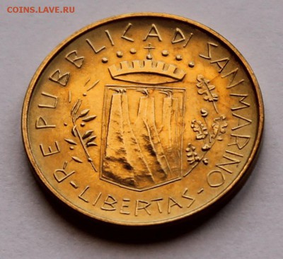 Сан Марино 20 лир 1981, тираж - 130 000. Птица - 8