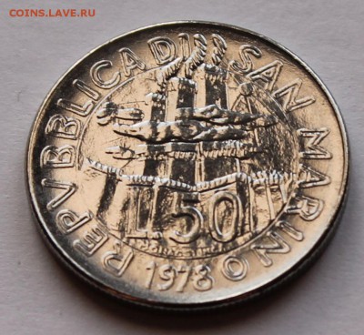 Сан-Марино 50 лир 1978. ТИРАЖ - 130 000 - 12