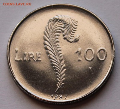Сан Марино 100 лир 1987. ТИРАЖ - 143 000 - 6