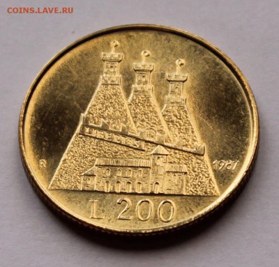 Сан Марино 200 лир 1987. ТИРАЖ - 143 000 - 6