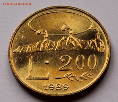 Сан Марино 200 лир 1989. ТИРАЖ - 1 037 000 - 6