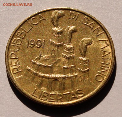 Сан Марино 200 лир 1991. ТИРАЖ - 36 000 - 9
