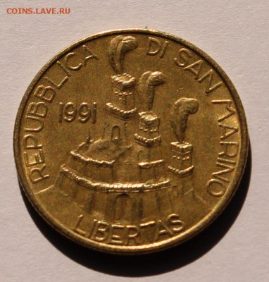 Сан Марино 200 лир 1991. ТИРАЖ - 36 000 - 8